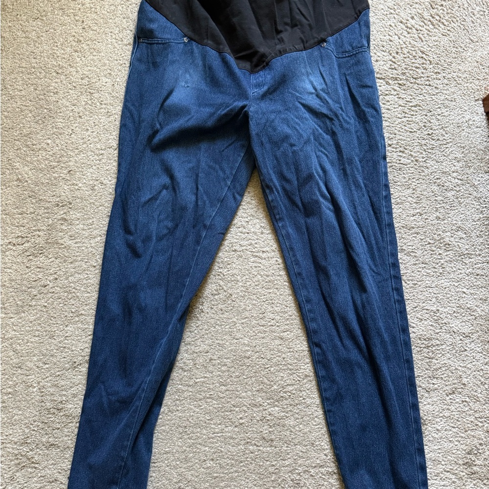 Stylish Blue and Black Women's Jeans